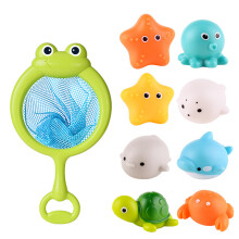 9pcs Glowing Water Toy Fishing Game For Bathtub Pool And Beach Adventures