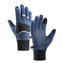 Windproof Warm Gloves Winter Ski Gloves Insulated Warm Snow Gloves for Outdoor Blue S