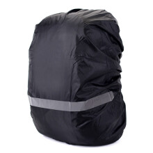 Water Resistant Backpack Rain Cover Rainproof Protector with Reflective Black Color S