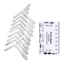 Guitar Radius Gauge & String Height Ruler Guitar Repairing Measuring Tool