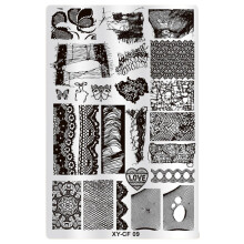 Intricate Nail Stamping Template Manicure Nail Art Designs for Fashionable Nail 9
