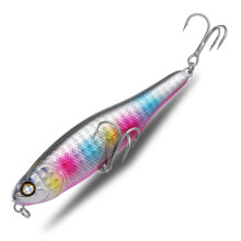 Artificial Baits Topwater Pencil Popper Fishing Lures with Hook for Trout F 100mm 12.8g
