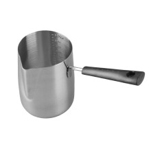 Edelstahl Kaffeekanne 1000ml mit Maßskala Griff