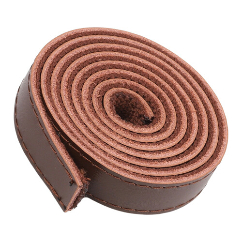 Flat Leather Straps for Crafts,Leather Strips Cord String for Crafts,Tooling Coffee color
