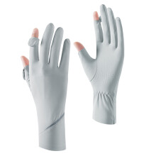 1pair Light weight Outdoor Gloves Touchscreens Functionality Antiskid Gloves Light gray
