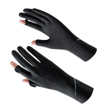 2pack High Elasticity Gloves Breathable Thin Touchscreens Mittens Driving Gloves Black