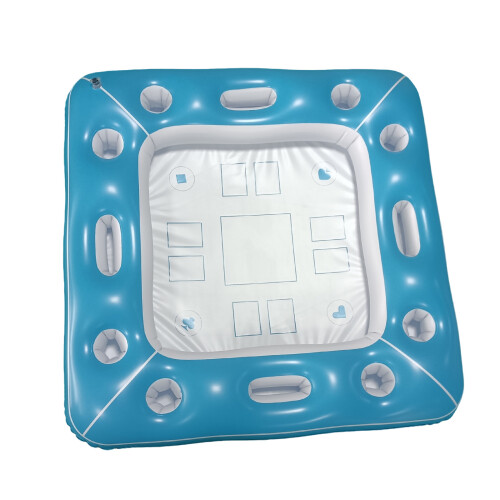 Floating Pool Game Table Spacious Inflatable Board Game Table Fun to Use Square