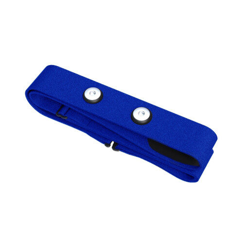 Exercise Sensor Chest Band Adjustable Silicone Strap Silicone Texture Blue