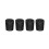 4pcs End Protector Caps Rod Butt Cushion Universal Handle End Protective Cover Black S 1
