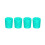 4pcs End Protector Caps Rod Butt Cushion Universal Handle End Protective Cover Blue S 1