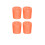 Elastic Handle End Protective Cover Rod Butt Cushion Universal Tail Protector Orange M 1