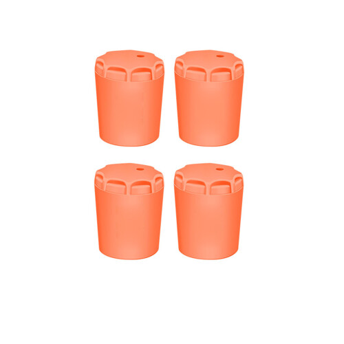 Elastic Handle End Protective Cover Rod Butt Cushion Universal Tail Protector Orange M