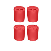 Fishing Rod Tail Protector Silicone Fishing Rod End Protector Caps Butt Cushion Red L