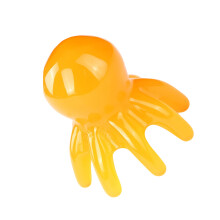 Octopuses Head Massager Comb,Gua Sha Massages Tools Pressure Points Massage Tool Yellow