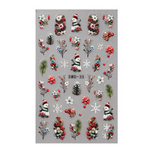 Celebrate The Season With Christmas Nail Art Stickers Decals Fun And SWO35 bare chip