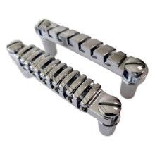 Guitar Bridge Top Hanging String Individual Saddles Guitar Bridge Tailpiec Silver