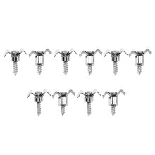 10lots String Retainers Guides Metal Guitar Roller String Retainers Trees Guide Silver