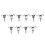 10lots String Retainers Guides Metal Guitar Roller String Retainers Trees Guide Silver 1