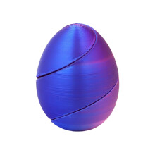 3D Print Spirals Eggs Rotating Fingertip Toy for Stress Reducation and Party Red and blue