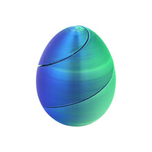 Novelty Spirals Eggs 3D Print Toy Spinner for Holiday Event and Gift Blue and green