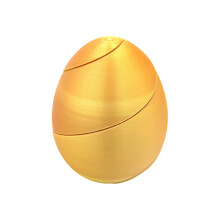 3D Print Spirals Eggs Sensory Spinner Toy for Kids Holiday Basket Classroom Fun Silk gold