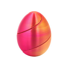 3D Print Spirals Eggs Toy Rotating Spinner for Gift Filler and Classroom Rewards Red Gold