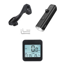 Wireless Cycling Computer Wireless Bicycles Speedometer with 3 sets of 1000 lumen