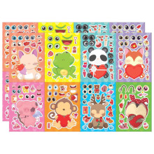 Cartoon Kitten Animal Stickers DIY Puzzle Kids Boys Girls Fine Motor Skills