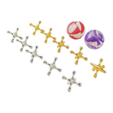 Stress Relief Ball Game Set With Metallic And Elastic Balls For Adult Hand Relax A