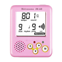 Electronic Metronome Tone Generator Tuner Digital Small Metronome for Beginners Pink1