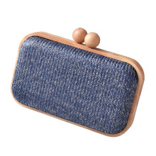 Straw Clutch Purses Beach Bag Woven Envelope Wallet Straw Crossbody Shoulder Bag Blue