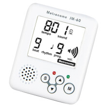 Metronome Small Sports Running Metronome Professional Clip on LCD Digital White