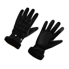 Women Ski Gloves Winter Gloves Thickened Gloves Windproof Touchscreens Gloves Black
