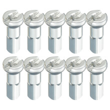 10Pcs Bike Spoke Nipples Caps Head End Tip Wheel Spoke Nipples Decoration Silver