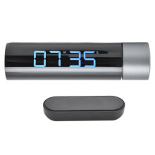 Minuteur de cuisine numérique LED avec écran LCD et réveil rond rabattable, 60-80 dB, 0-99 min 55 s, idéal pour la cuisine et