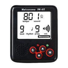 Digital Small Metronome Professional Clip on LCD Digital Metronome Enduring Black
