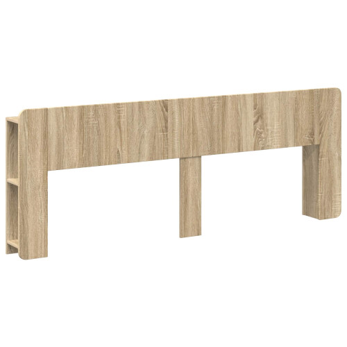 VidaXL vidaXL Headboard Cabinet with Storage Sonoma Oak Engineered Wood 1