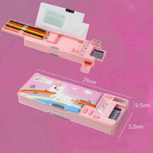 25-26 Pop - Up Plastic Pencil Case - Multi - function Stationery Organizer for Kids & Teens, Ideal Birthday Gift
