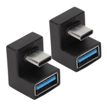 Stück USB-CU-Adapter, 5 Gbit/s High-Speed, 180 abgewinkelter USB-Buchse-auf-USB-C-Stecker-Adapter für Tablets und Mobiltele