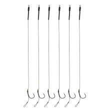 Tied Rig Hook Hair Rig Tied Boilie Baits Hook with Line Fishing Accessories No. 8