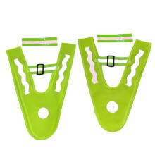 Kids Outdoor Vest with Arm Wrist Band High Visibility Reflective Gears for Kid Set Three