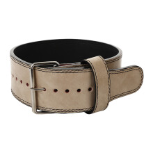 Powerlifting Belt Fitness Belt Leather Weightlifting Belt for Orange yellow style L
