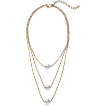 Simple Three-Layer Beaded Necklace Retro Simple Single Pearl Necklace Jewellery Nice AccessoriesDurable and Fashion_hb