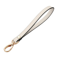 Wristlet Strap Leather Keychain Wristlet,Key Wrist Lanyard Keychain Hand Strap Beige