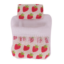 17cm Plush Doll Accessories Figure Doll Pillow and Sleepbag with Flower Pattern 2443