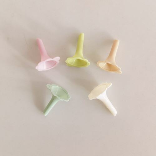 Pacote com 10 Mini Funis - Pequenos Funis de Plástico para Óleos Essenciais, Perfumes e Líquidos Green 2