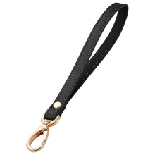 Leather Wristlet Strap for Key,Hand Wrist Lanyard Keychain Holder for Wallet Black