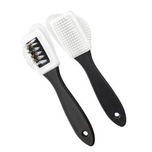 4 Way Suedes Shoe Cleaner Brush Shoe Cleaning Bristle Brushes for Boot Shoes Care Black
