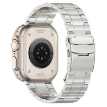 Compatible avec Apple Watch Ultra 2 Ultra 49 mm / Series 9 8 7 45 mm / 6 5 4 SE (2023) SE (2022) SE 44 mm / 3 2 1 42 mm Acier
