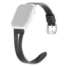 Bracelets de remplacement en cuir compatibles avec Apple Watch Series 9, 8, 7 (41 mm), 6, 5, 4, SE (2023), SE (2022) et SE (4